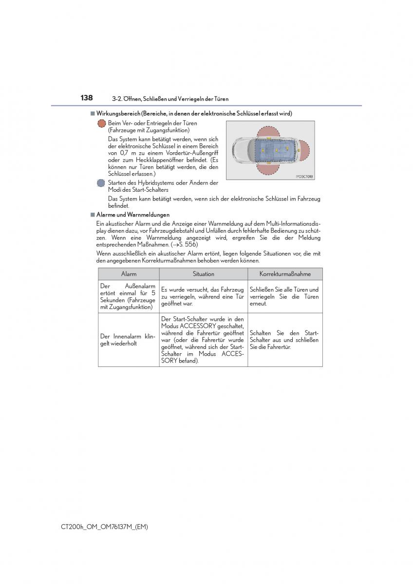 Lexus CT200h Handbuch / page 138