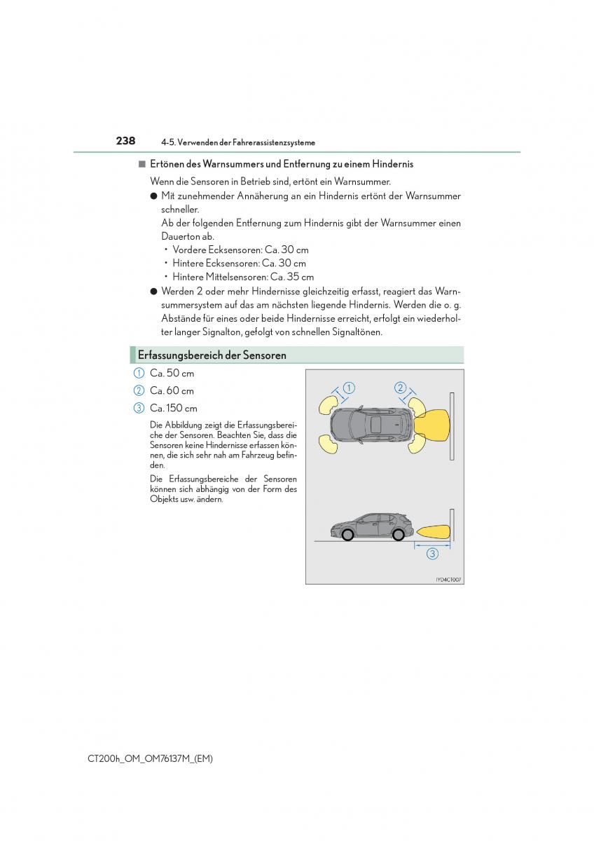 Lexus CT200h Handbuch / page 238