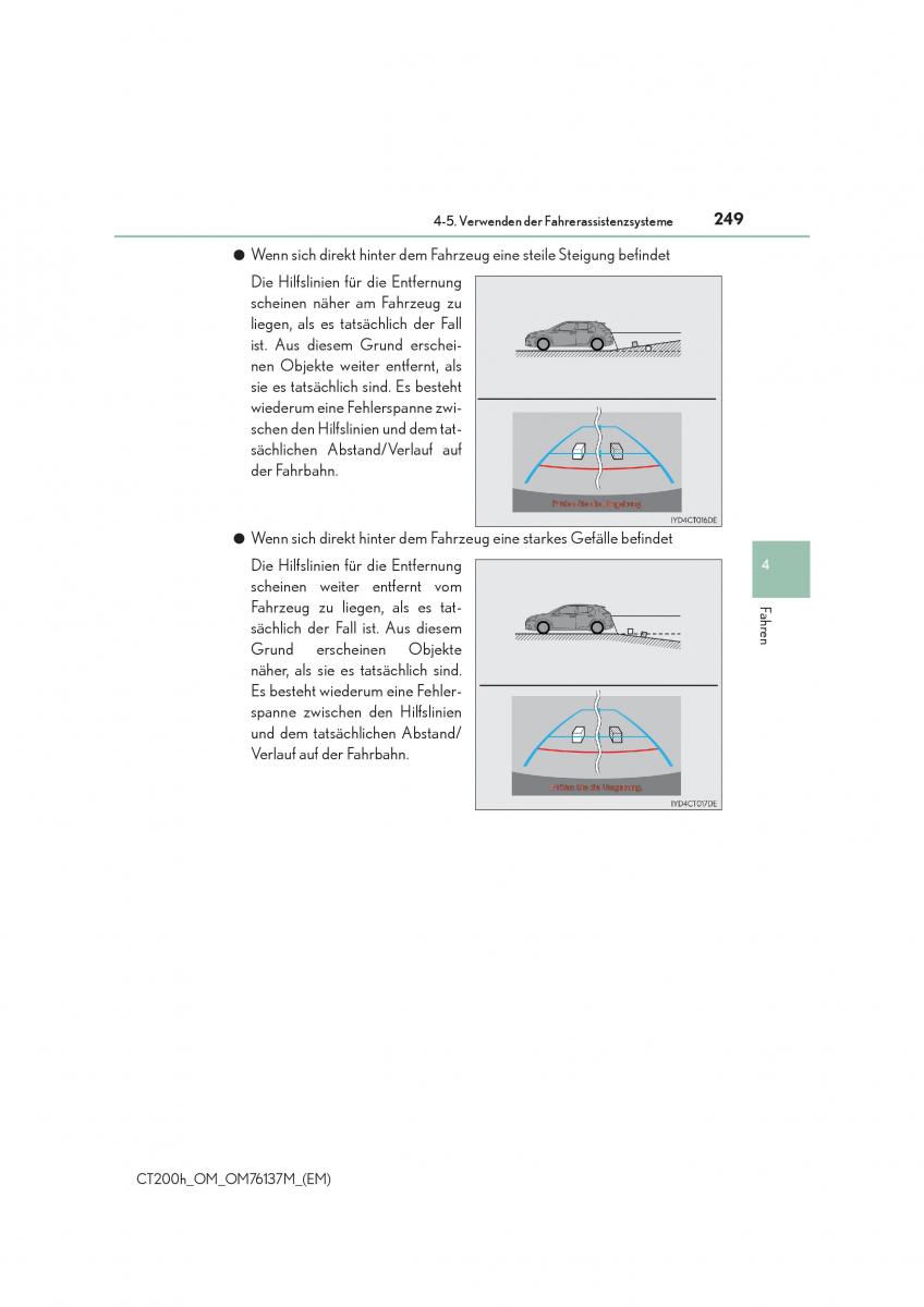 Lexus CT200h Handbuch / page 249