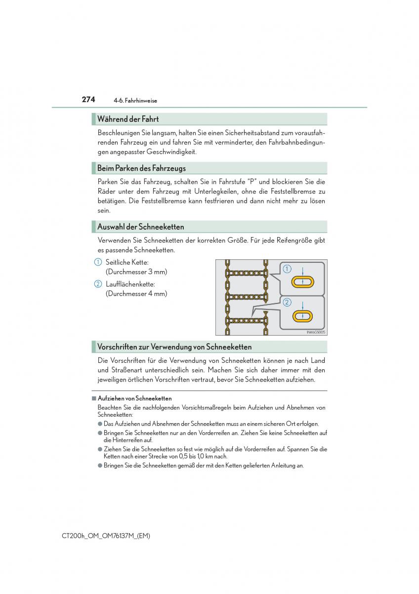 Lexus CT200h Handbuch / page 274