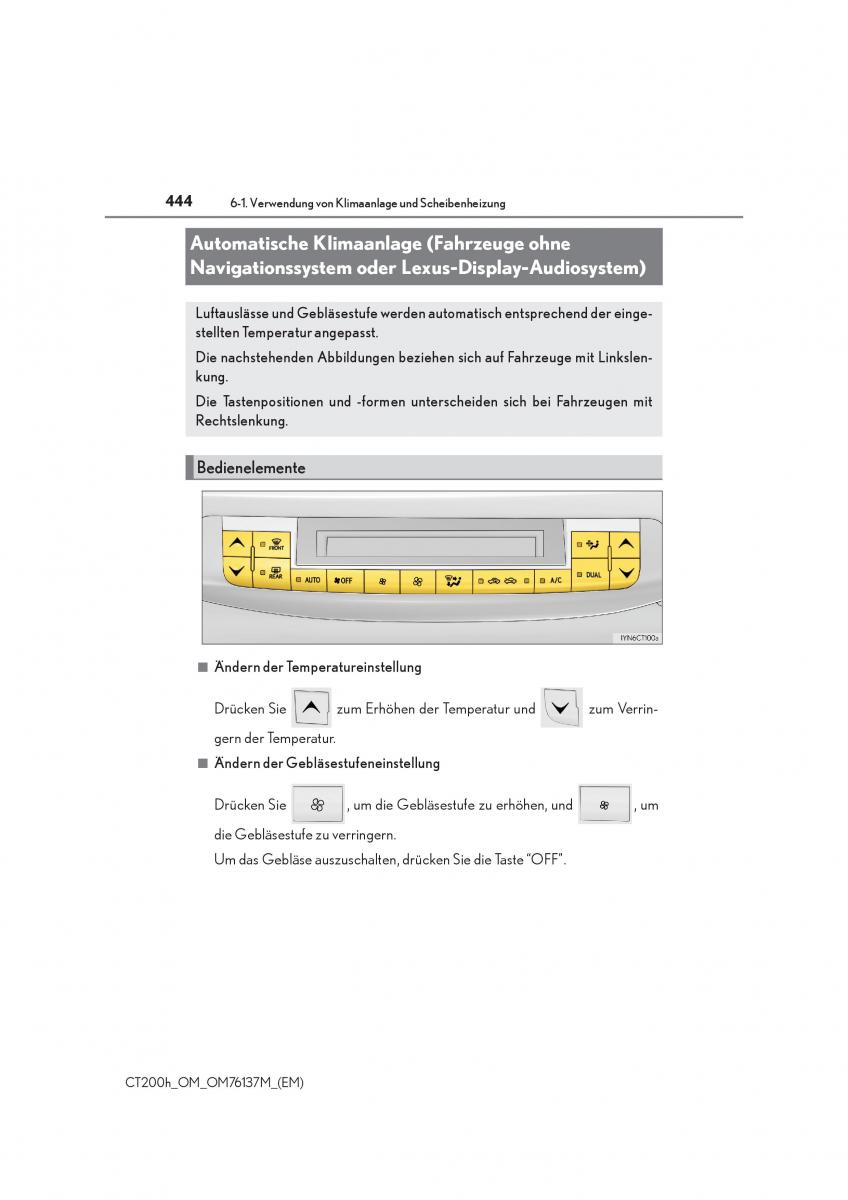 Lexus CT200h Handbuch / page 444
