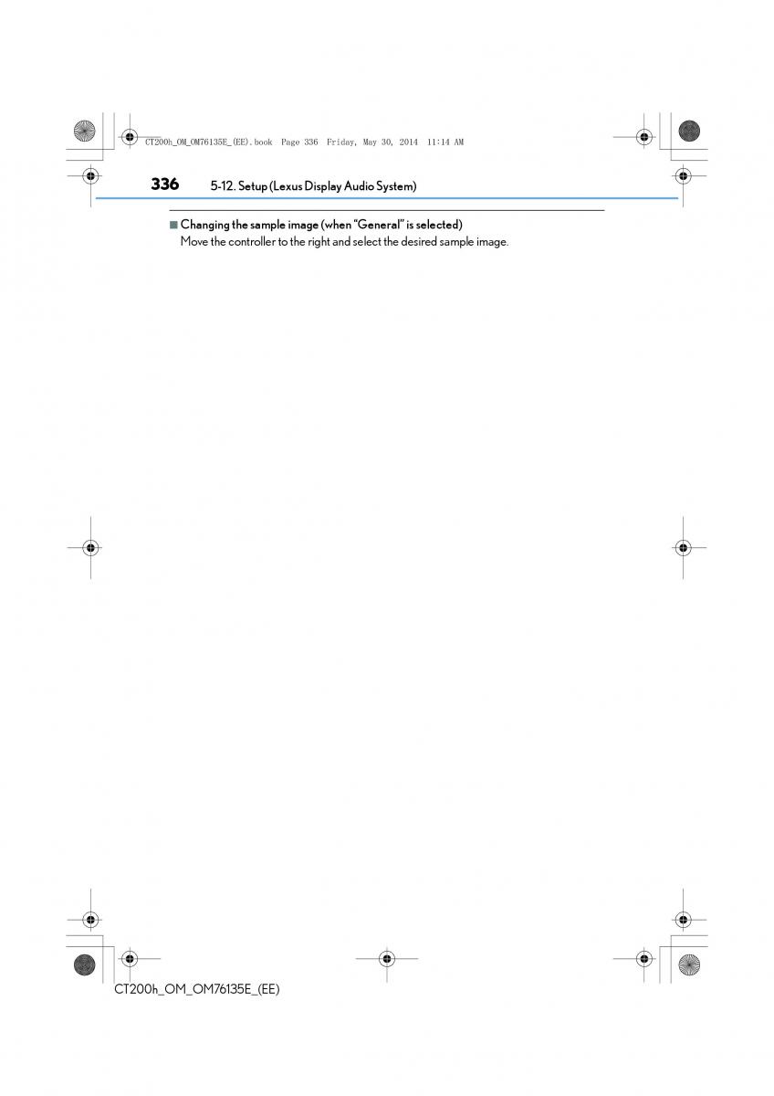 Lexus CT200h owners manual / page 336