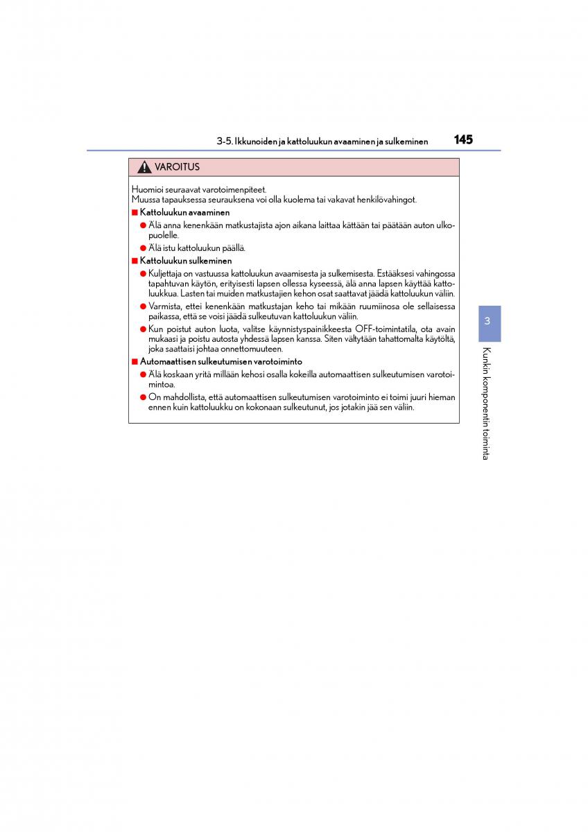 manual  Lexus CT200h omistajan kasikirja / page 145