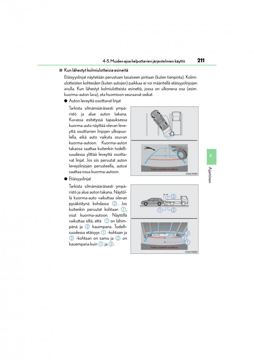 Lexus CT200h omistajan kasikirja / page 211