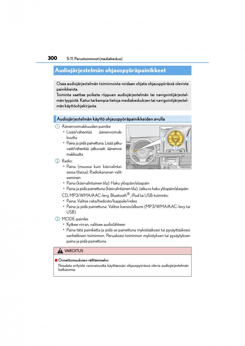 Lexus CT200h omistajan kasikirja / page 300