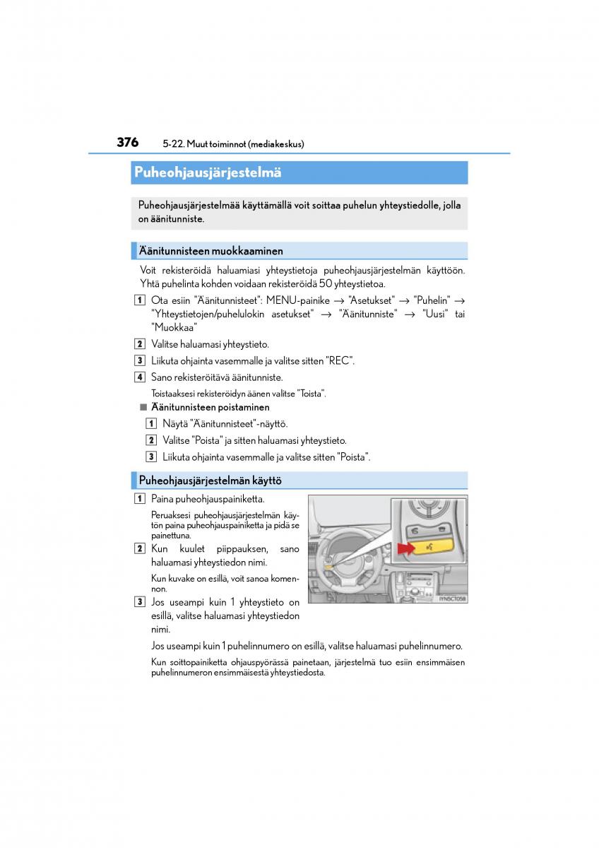 Lexus CT200h omistajan kasikirja / page 376