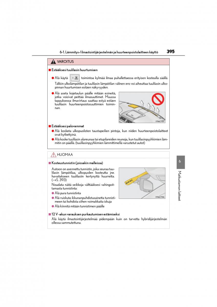 Lexus CT200h omistajan kasikirja / page 395