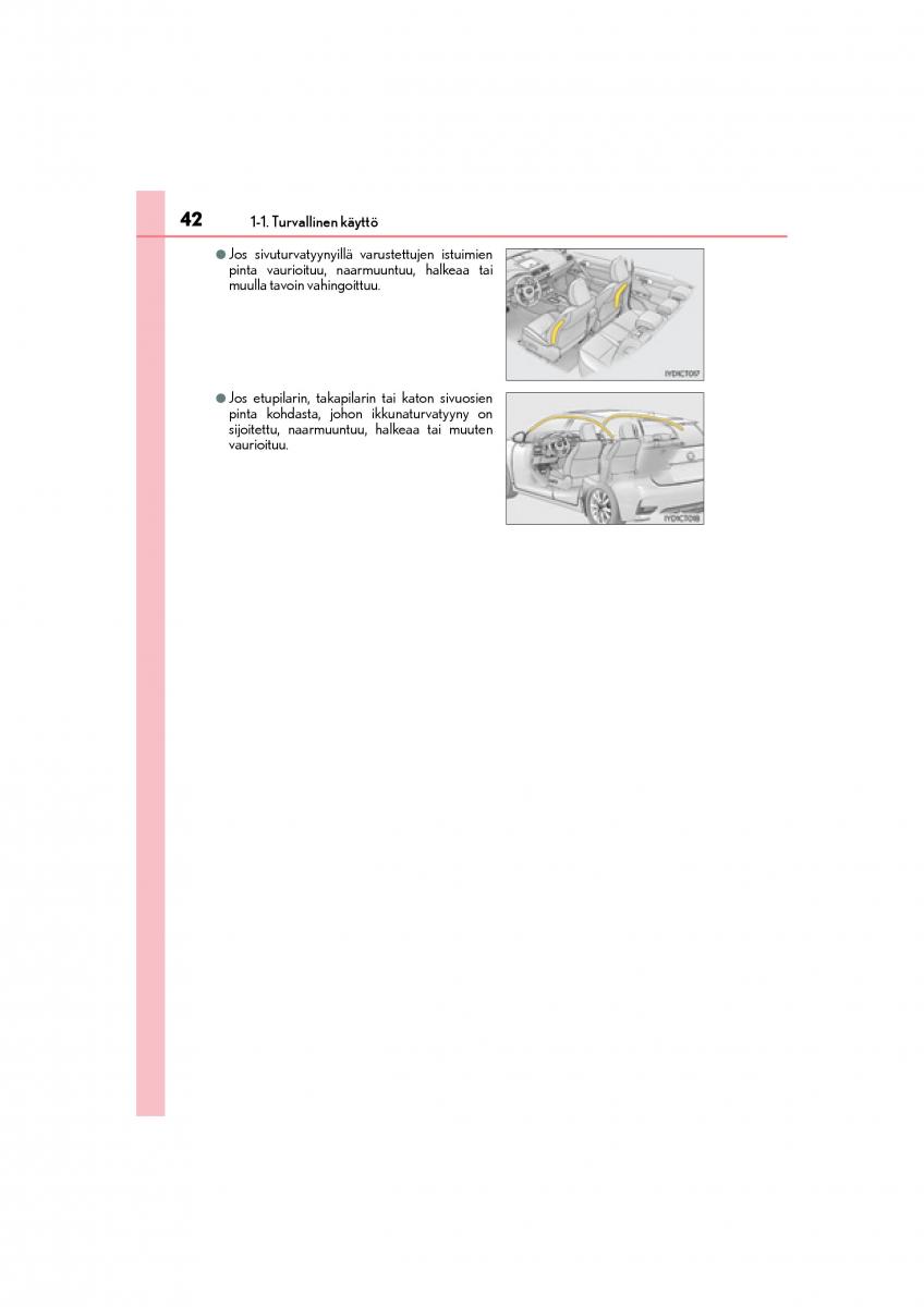 Lexus CT200h omistajan kasikirja / page 42