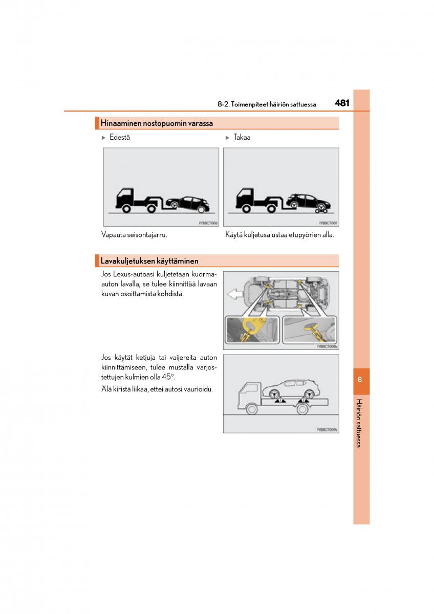 Lexus CT200h omistajan kasikirja / page 481