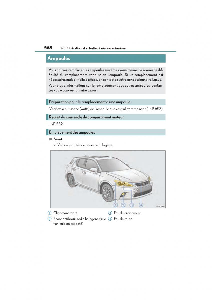 Lexus CT200h manuel du proprietaire / page 570