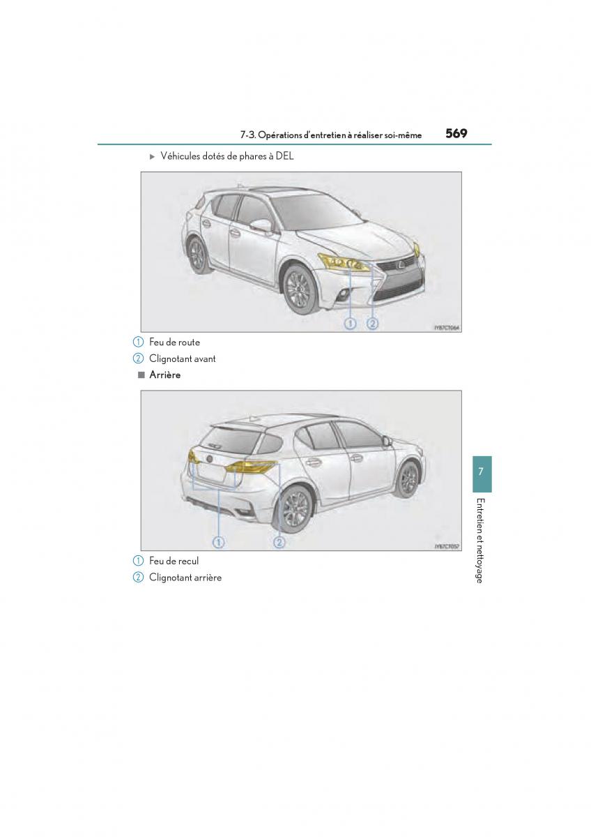 Lexus CT200h manuel du proprietaire / page 571