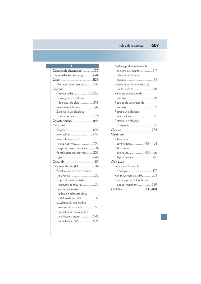 Lexus CT200h manuel du proprietaire / page 689