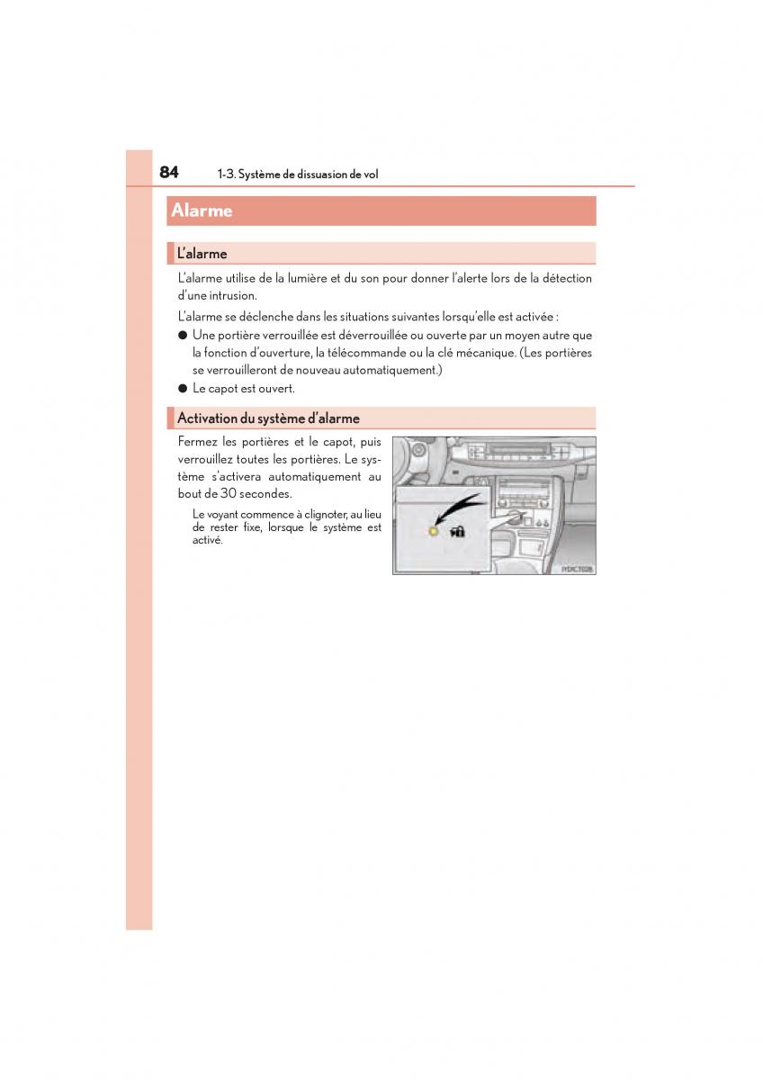 Lexus CT200h manuel du proprietaire / page 86