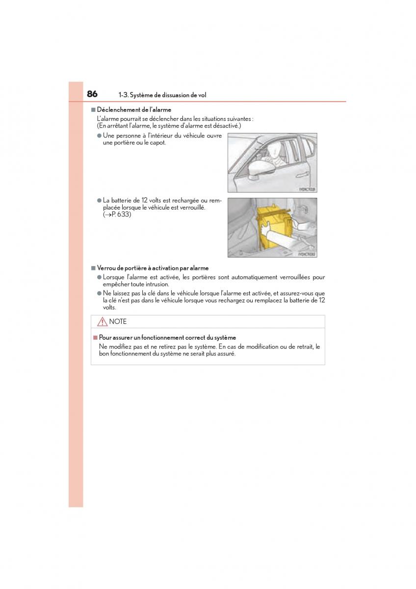 Lexus CT200h manuel du proprietaire / page 88