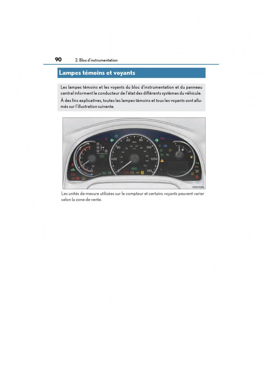 Lexus CT200h manuel du proprietaire / page 92