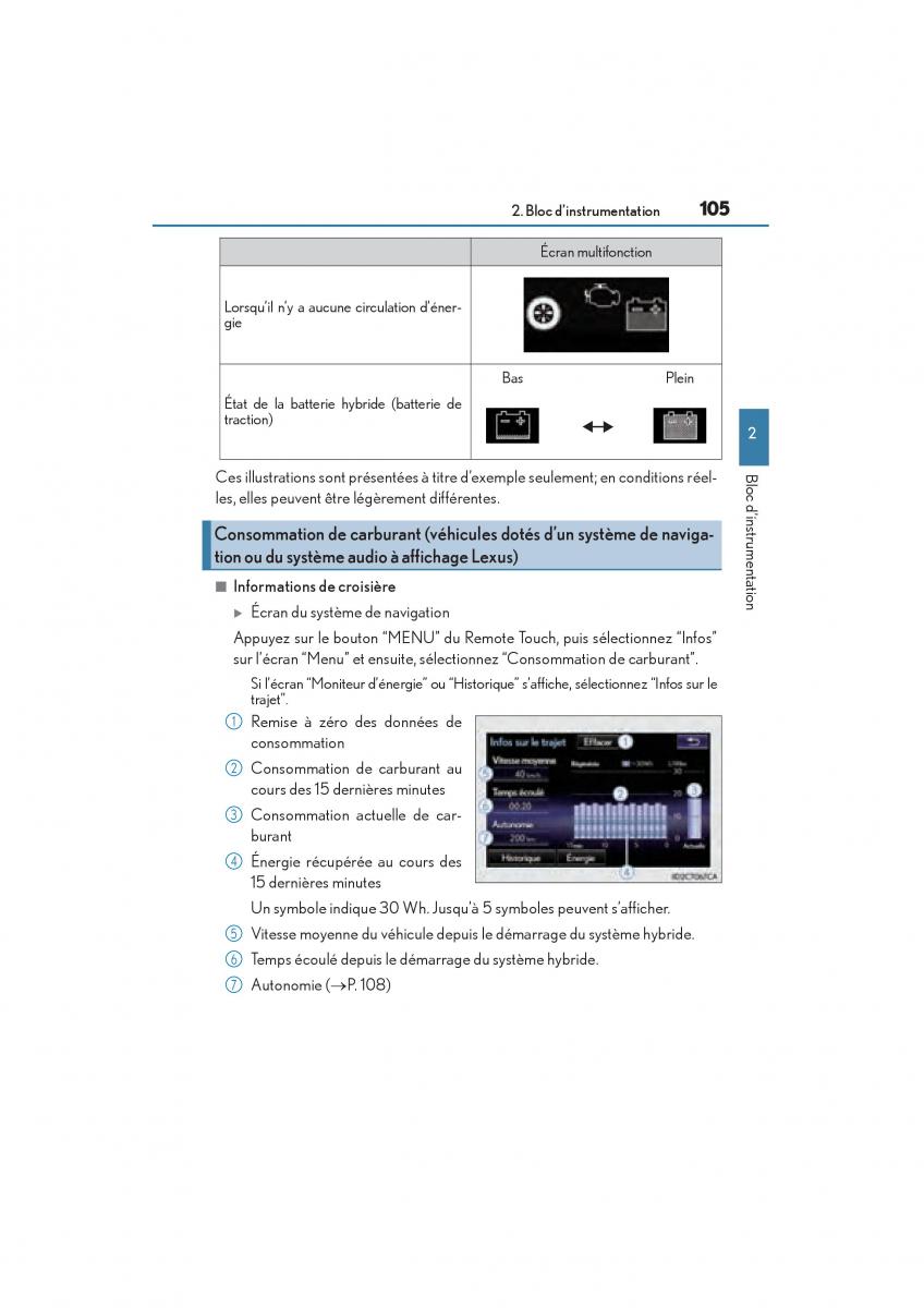 Lexus CT200h manuel du proprietaire / page 107