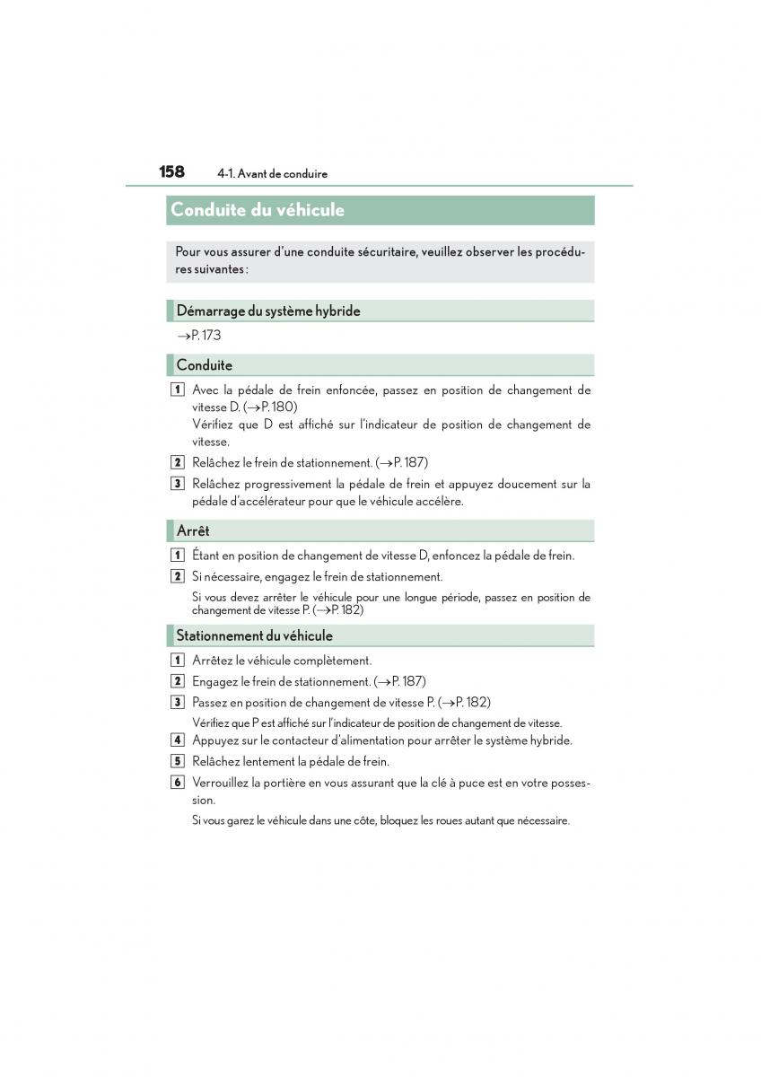 Lexus CT200h manuel du proprietaire / page 160