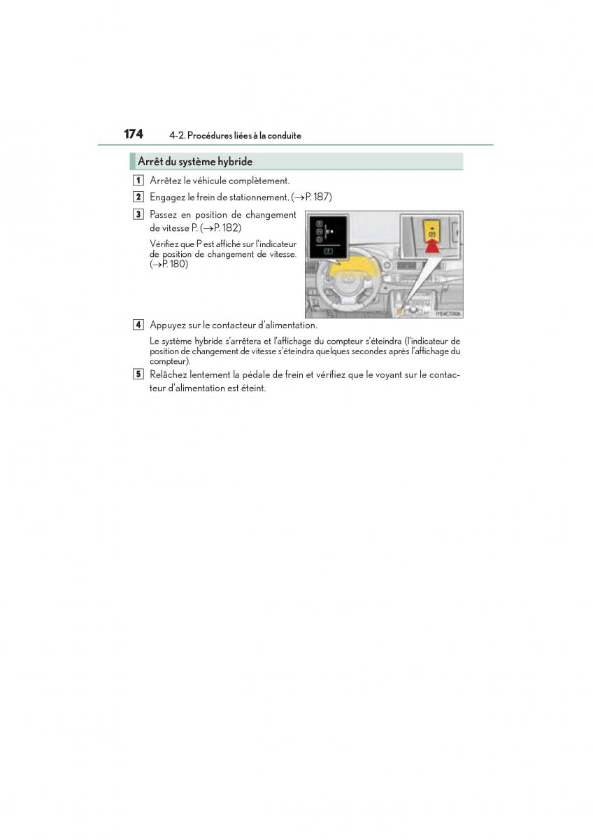 Lexus CT200h manuel du proprietaire / page 176