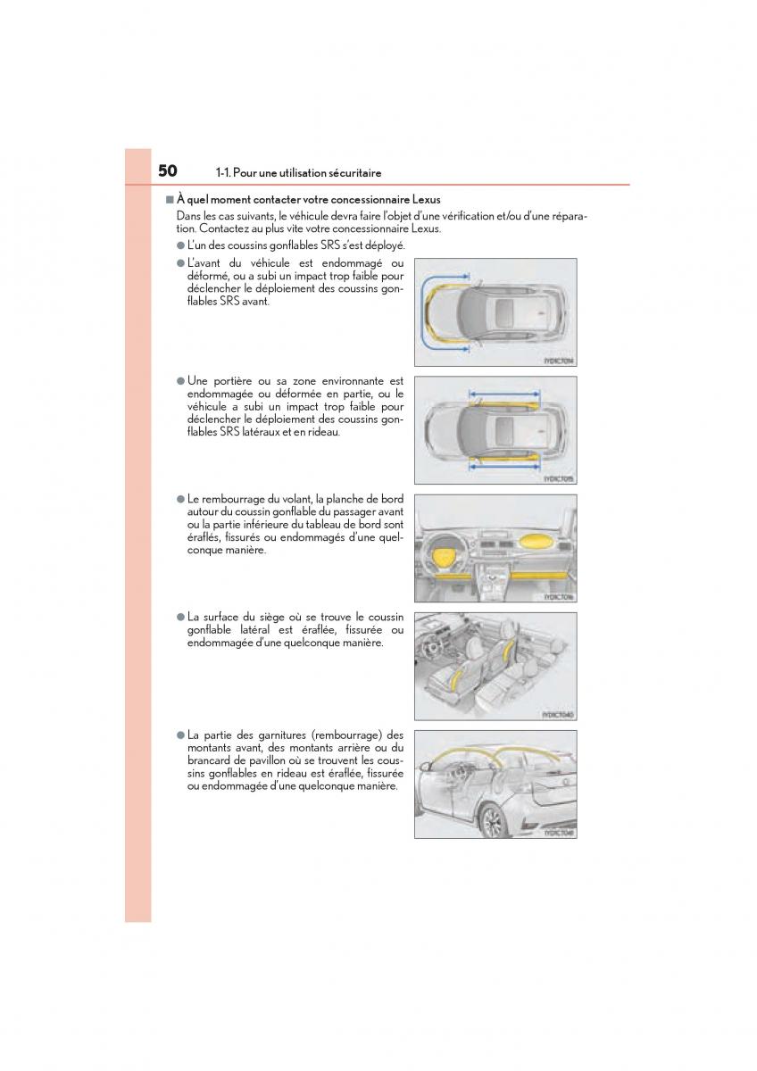 Lexus CT200h manuel du proprietaire / page 52