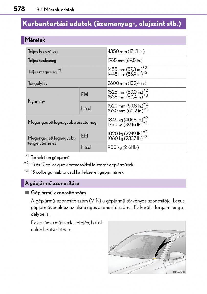 Lexus CT200h Kezelesi utmutato / page 578