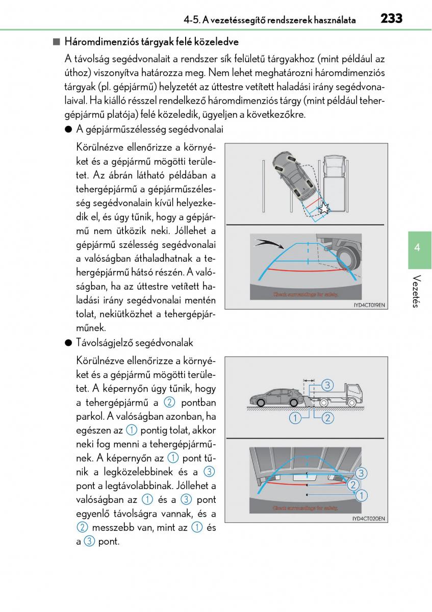 Lexus CT200h Kezelesi utmutato / page 233