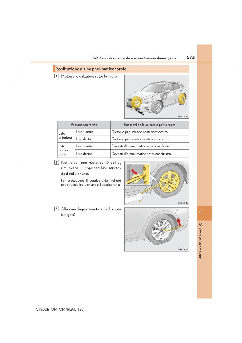 Lexus CT200h manuale del proprietario / page 573