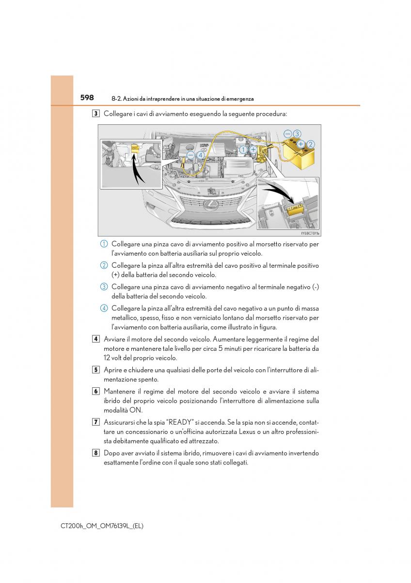 Lexus CT200h manuale del proprietario / page 598