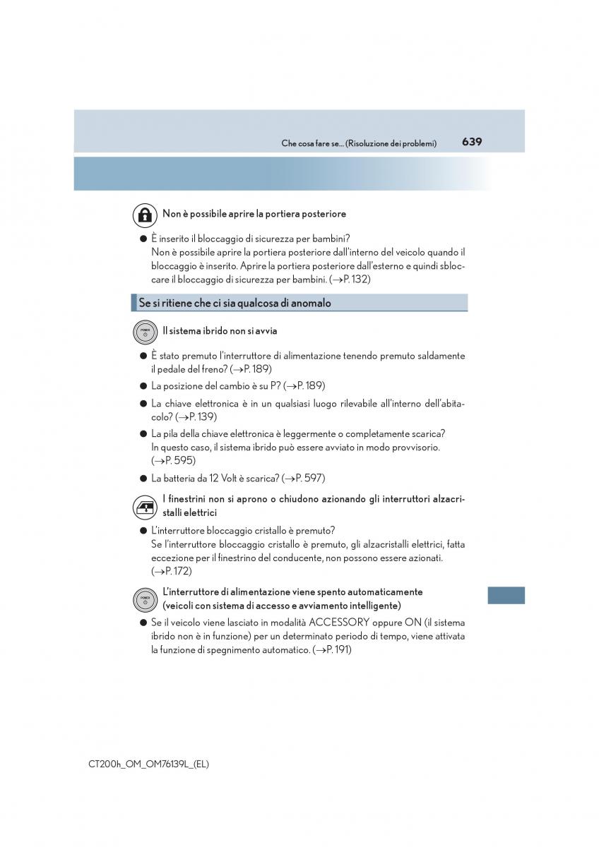 Lexus CT200h manuale del proprietario / page 639