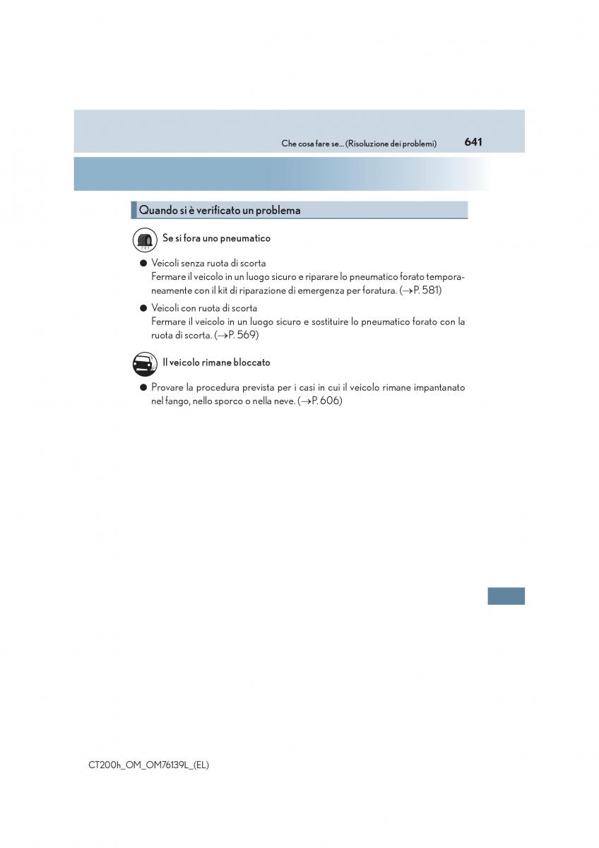 Lexus CT200h manuale del proprietario / page 641