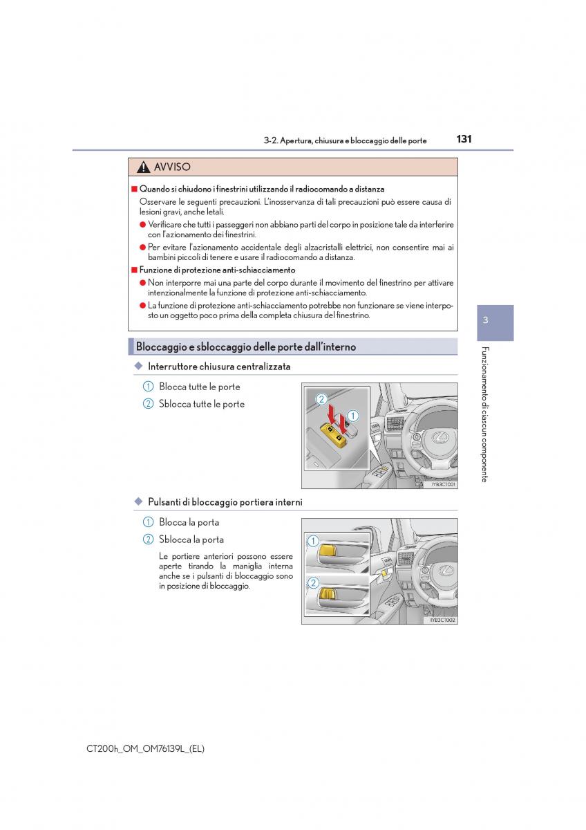 Lexus CT200h manuale del proprietario / page 131