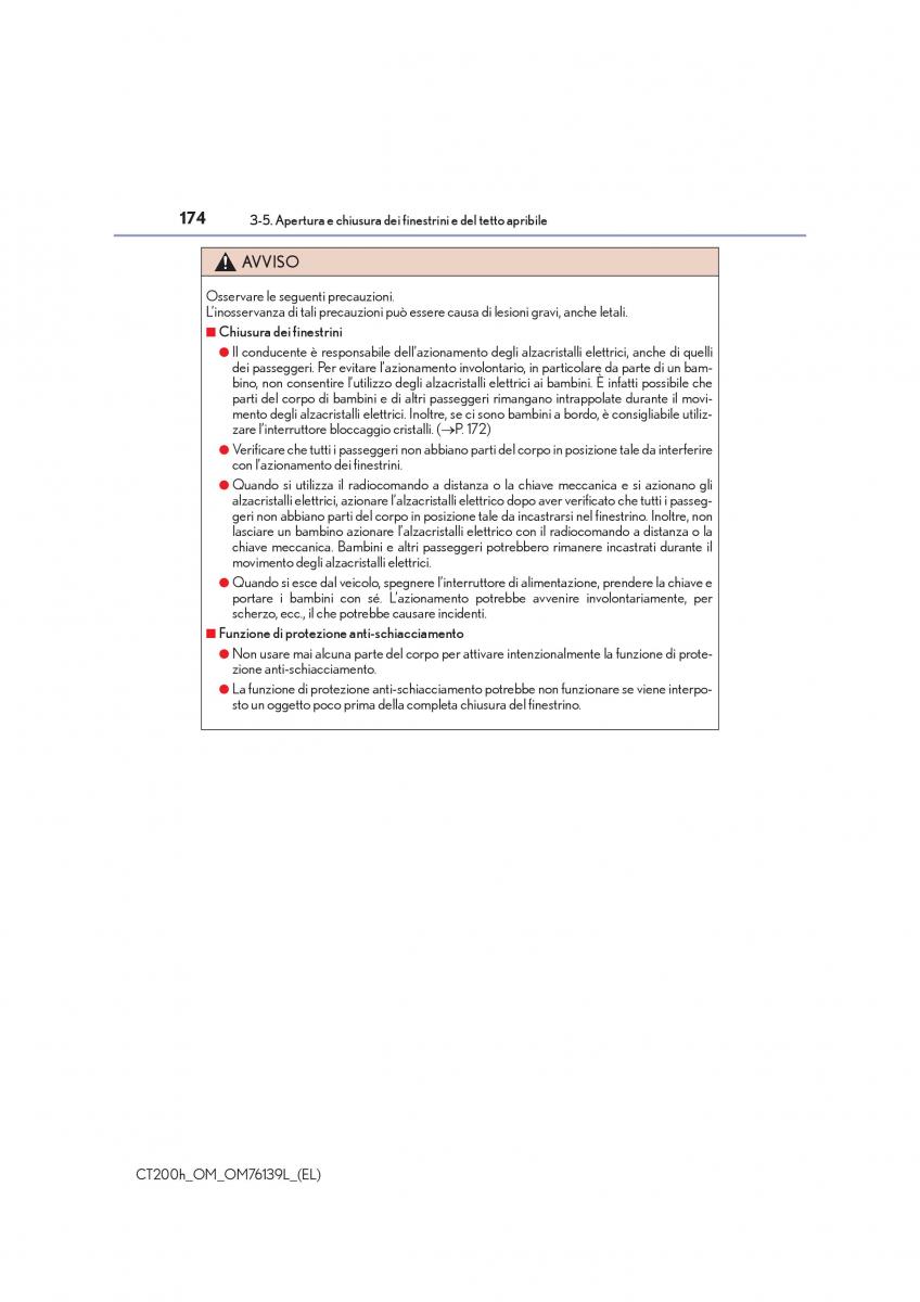 Lexus CT200h manuale del proprietario / page 174