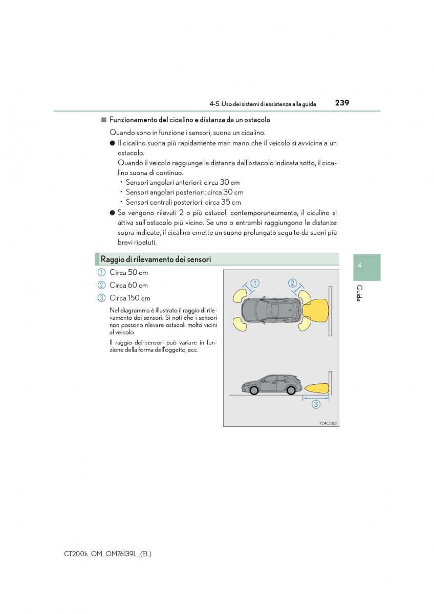 Lexus CT200h manuale del proprietario / page 239