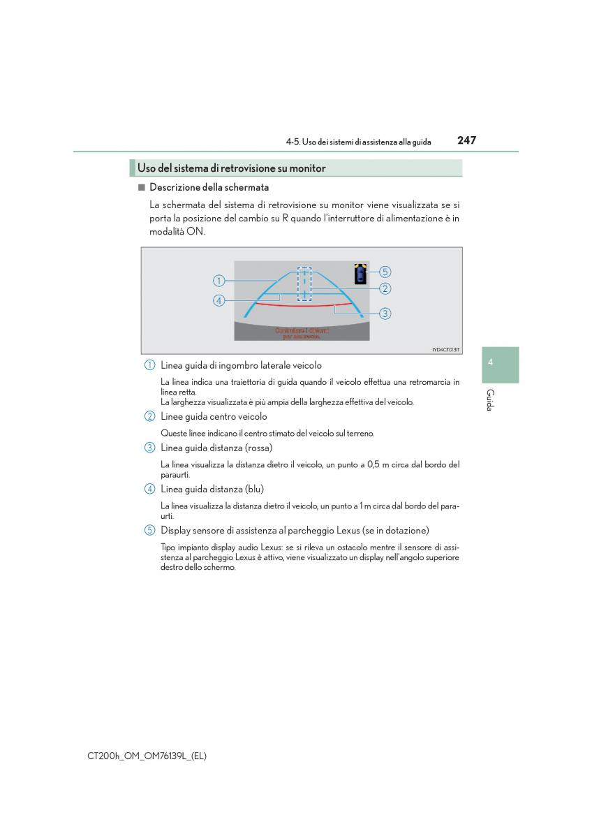 Lexus CT200h manuale del proprietario / page 247