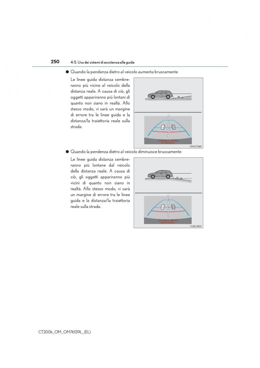 Lexus CT200h manuale del proprietario / page 250