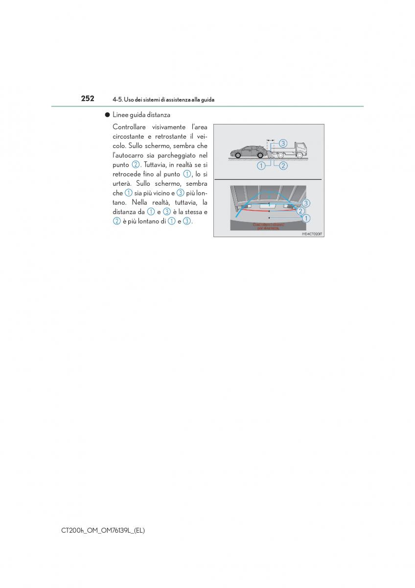 Lexus CT200h manuale del proprietario / page 252