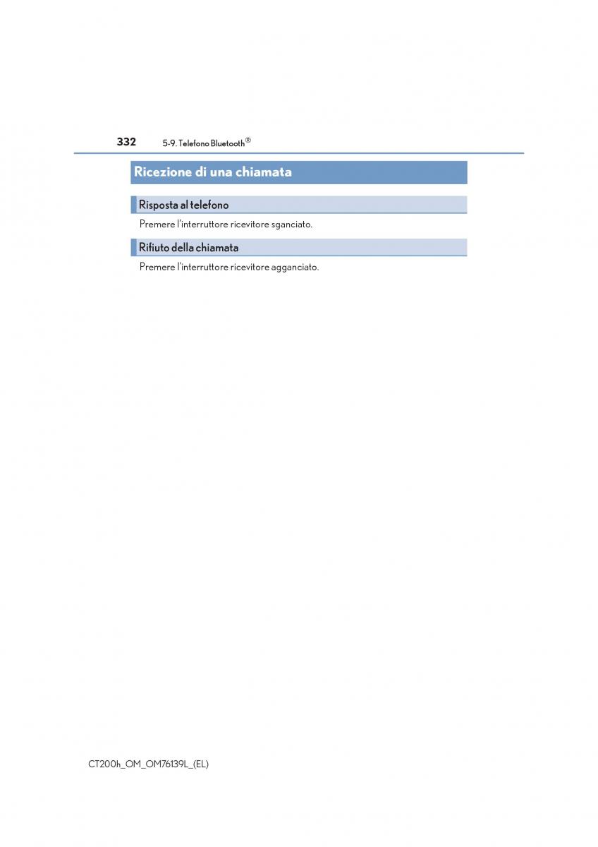 Lexus CT200h manuale del proprietario / page 332
