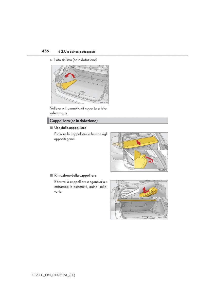 Lexus CT200h manuale del proprietario / page 456