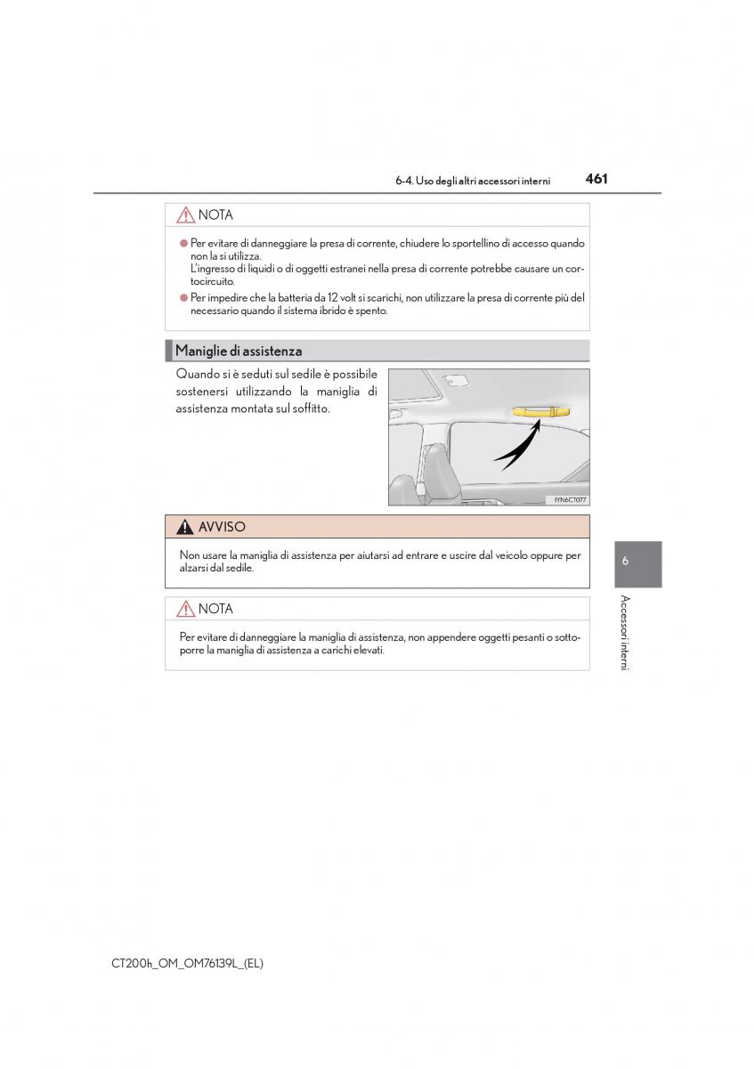 Lexus CT200h manuale del proprietario / page 461