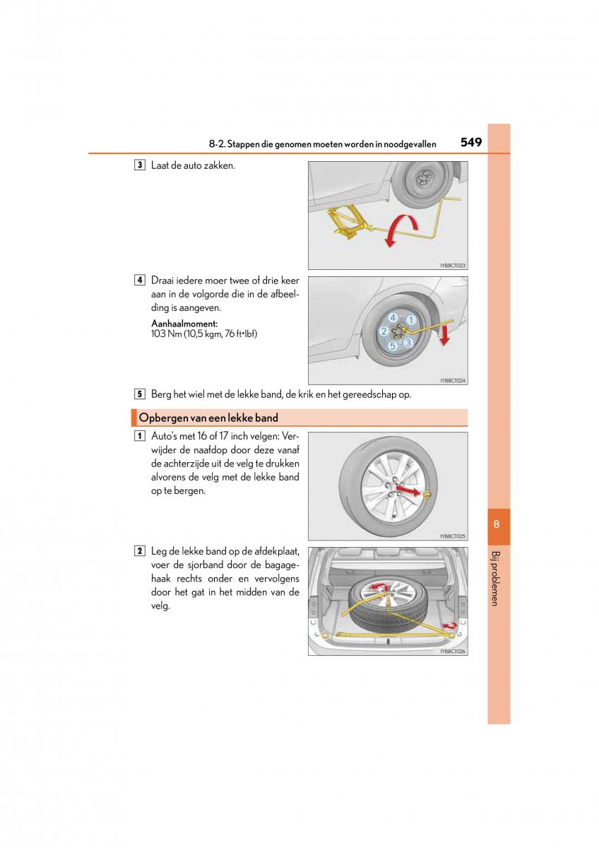 Lexus CT200h handleiding / page 549