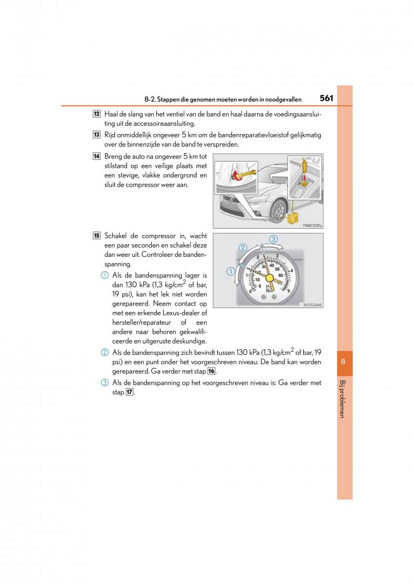 Lexus CT200h handleiding / page 561