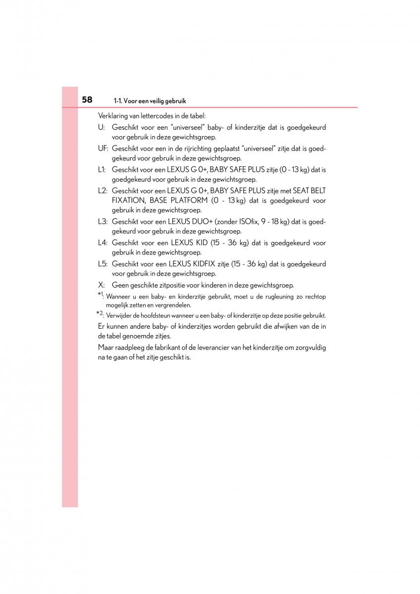 Lexus CT200h handleiding / page 58