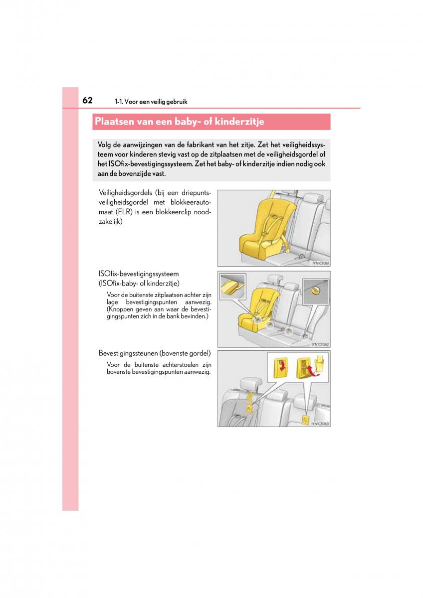 Lexus CT200h handleiding / page 62