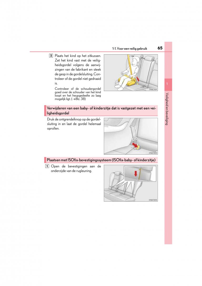 Lexus CT200h handleiding / page 65