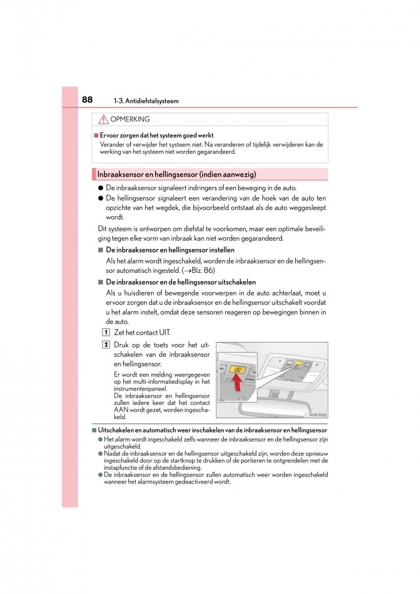 Lexus CT200h handleiding / page 88