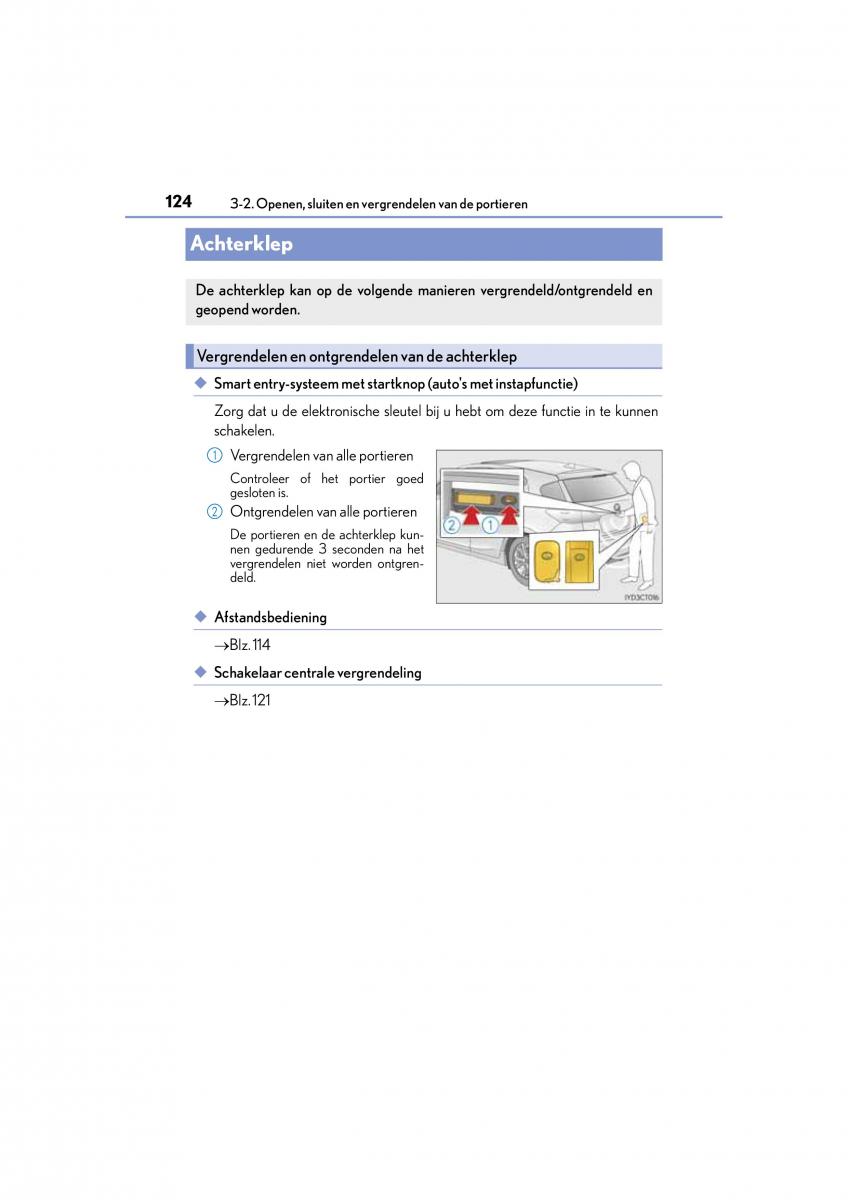 Lexus CT200h handleiding / page 124