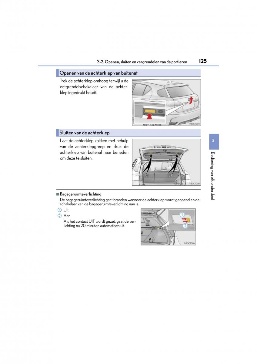 Lexus CT200h handleiding / page 125