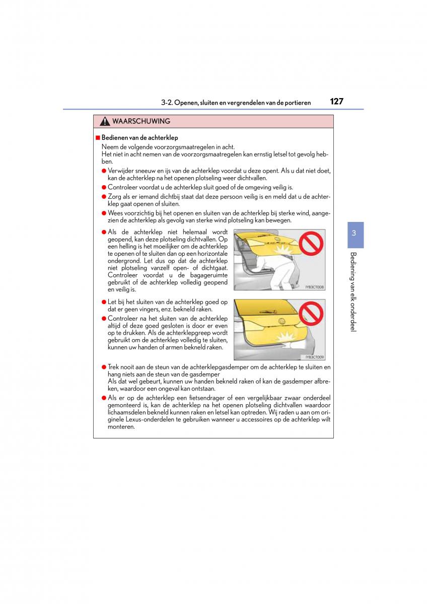 Lexus CT200h handleiding / page 127