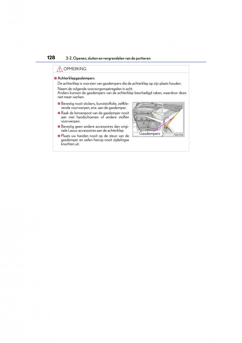 Lexus CT200h handleiding / page 128