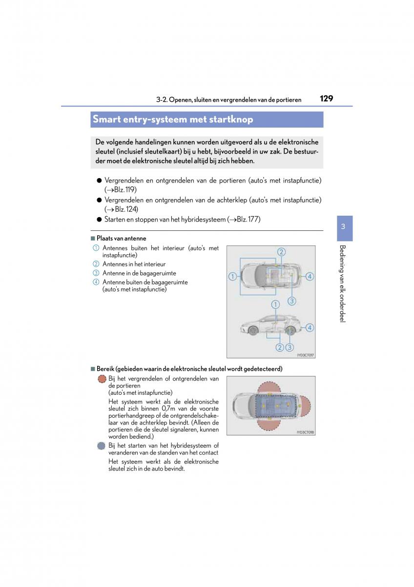 Lexus CT200h handleiding / page 129