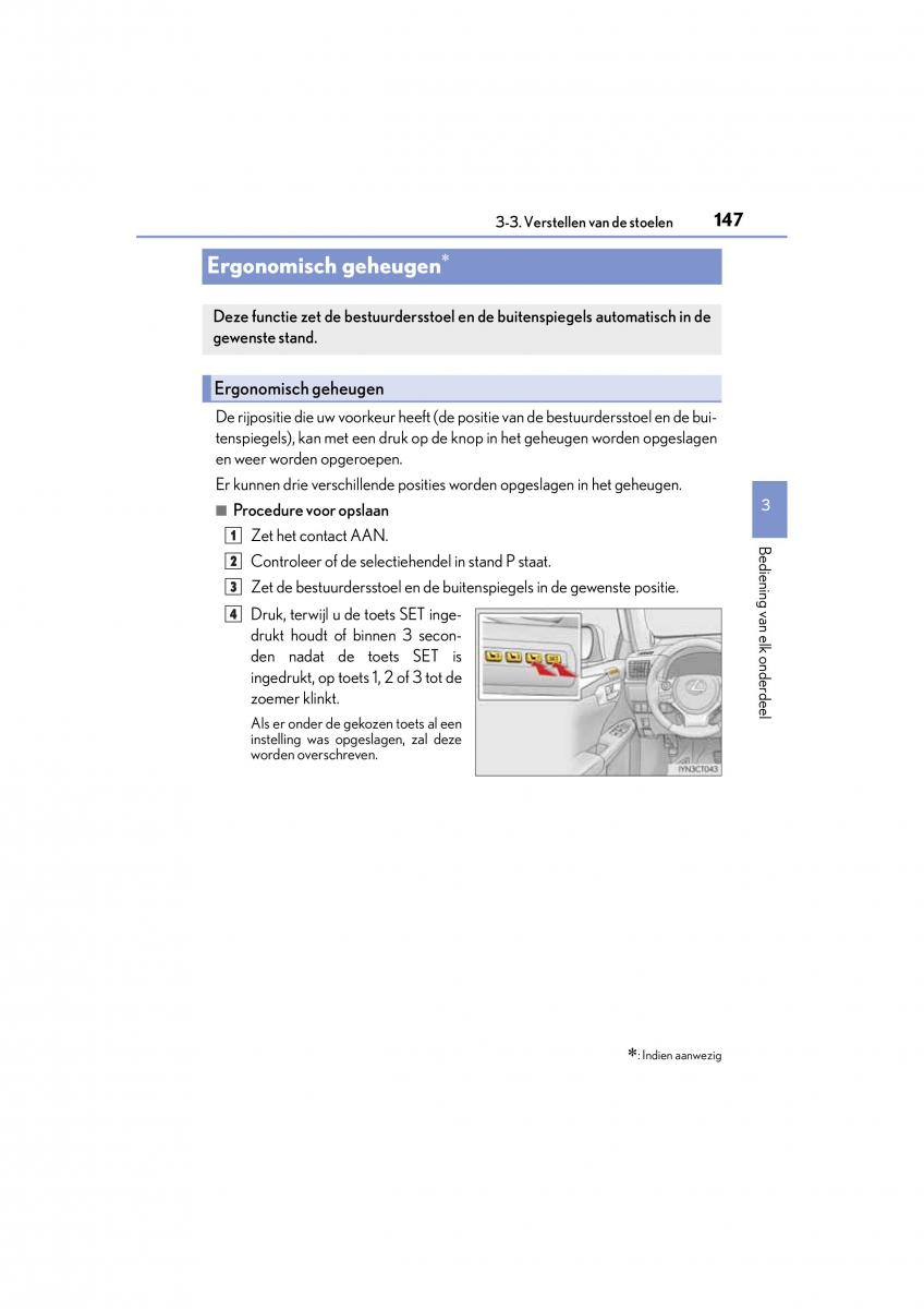 Lexus CT200h handleiding / page 147